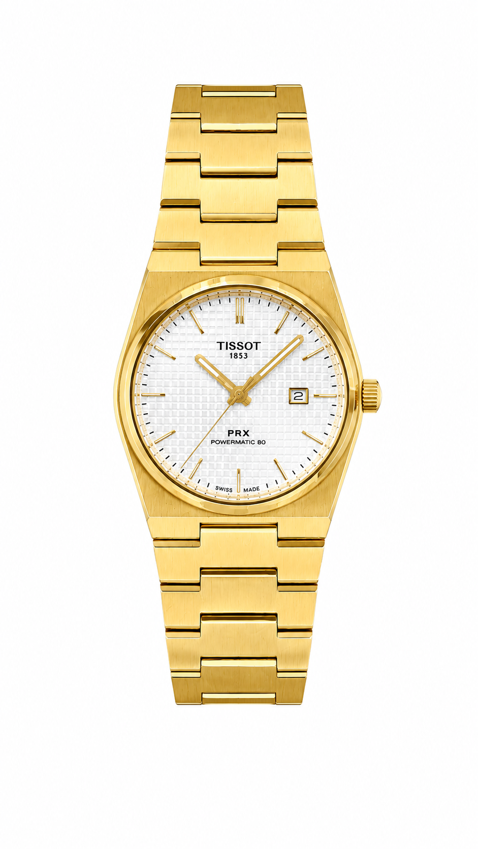 Tissot PRX Powermatic 80 Grey Stainless Steel Silver Dial Watch for Men's