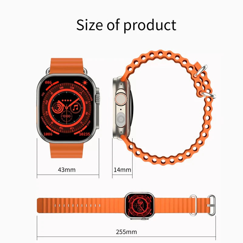 Ultra Smart Watch with Free Wireless Earbuds